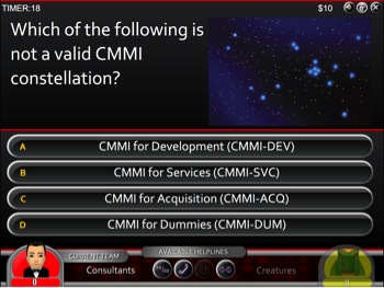 Which is NOT a Valid CMMI Constellation?